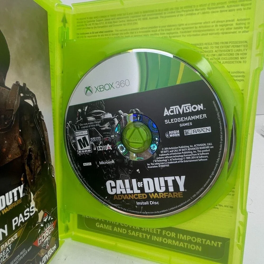 Call of Duty: Advanced Warfare (Microsoft Xbox 360, 2014) No Manual